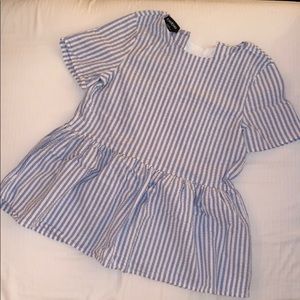 Bebe blouse with ribbon back